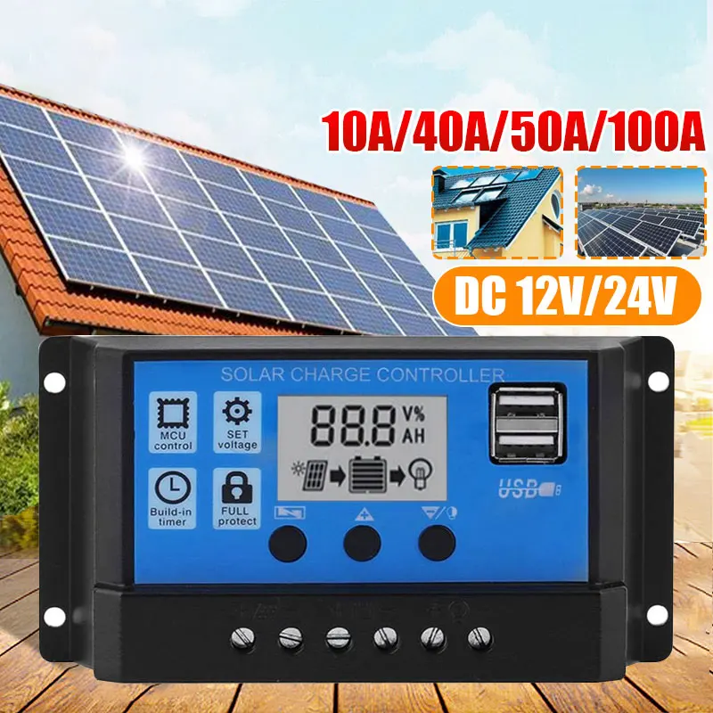 MPPT солнечный 10A-100A lcd MPPT солнечный заряд открытый MPPT контроллер регулятор CE