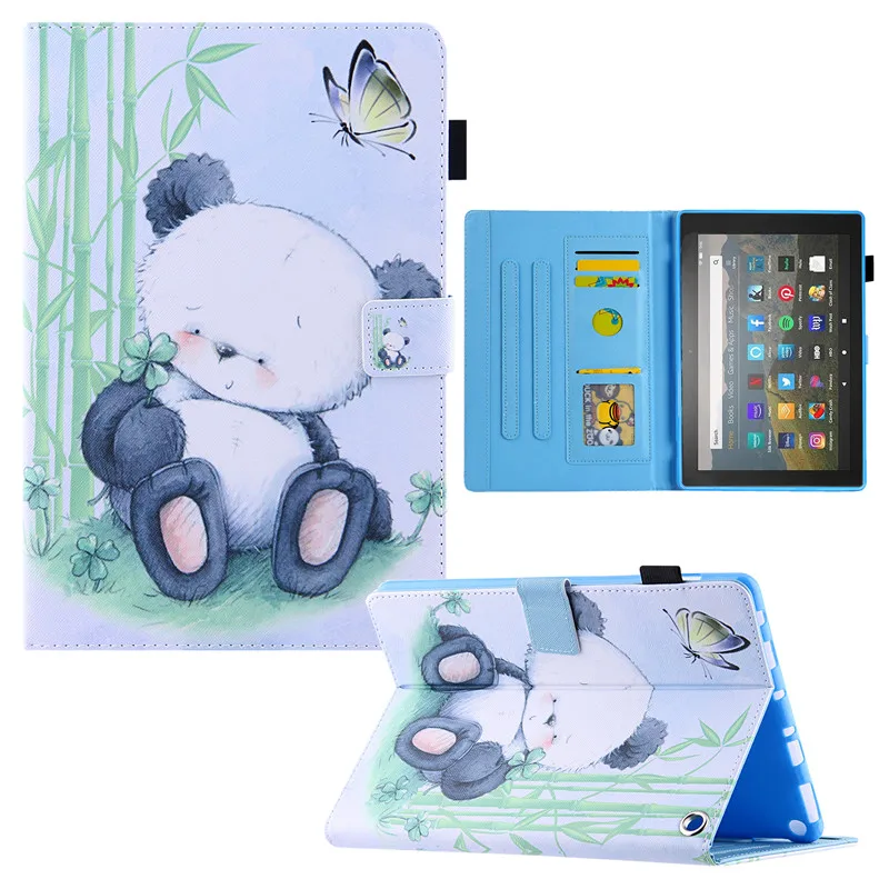 Ƹ ȭ HD 10 2021 10.1 ġ º ȭ HD 10 ̽ 2017 2019 ׳ƽ Funda ĵ PU  Ҵ 