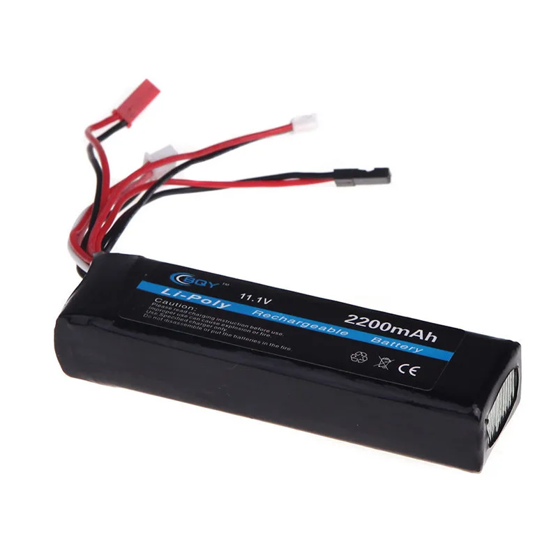 FFYY-BQY передатчик LiPo батарея 11,1 V 2200mAh 3 Разъем для JR Futaba Walkera