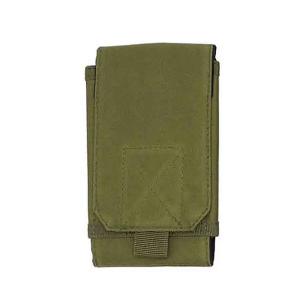 Army green Tactical Mobile Bag Tactical Mobile Caser Outdoor Sport Wallet 5.5-6.0 Inches Tactical Mobile Holster Running Hanging Neck - Color: Army green