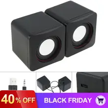 101Z 6 Вт USB 2,0 мини портативные колонки компьютер Soundbox с 3,5 мм стерео разъемом и USB питание для ПК ноутбук смартфон