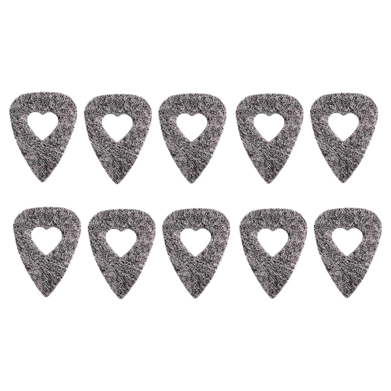 10Pcs Wool Felt Picks Soft Hard Ukulele Guitar Mandolin Plectrums | Спорт и развлечения