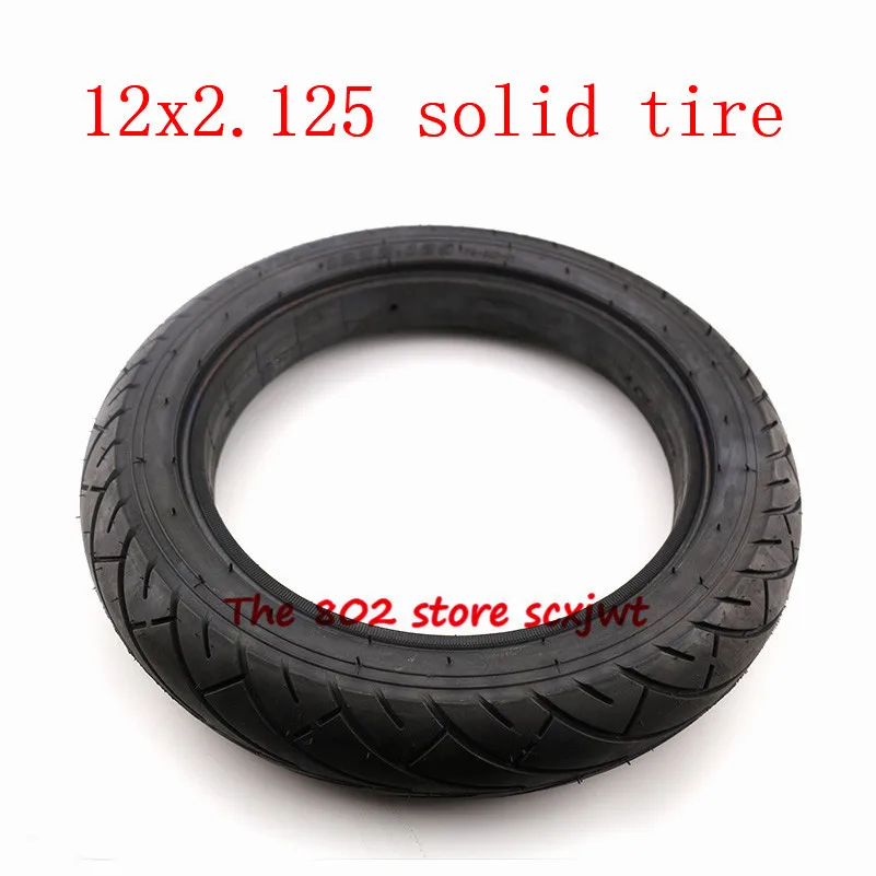 Size 12x2.125 Solid Tire 12 inch tubeless tyre 12*2.125 tire for 12" Hoverboard Self Balancing Electric Scooter Spare accessory