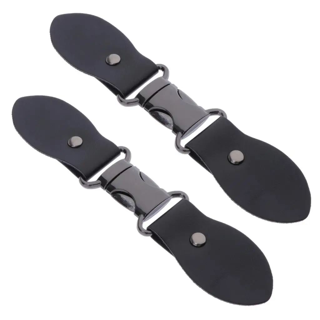 2 Pieces Sew on PU Leather Toggle Buttons DIY Clothing Accessories