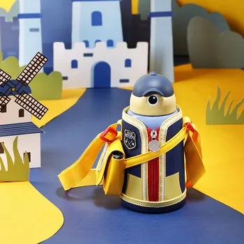 

Customized Cartoon Kettle Children's Cup Insulation Pot Leakproof Cup Set Instagram Korea Cute Baby Animated Water Bottle