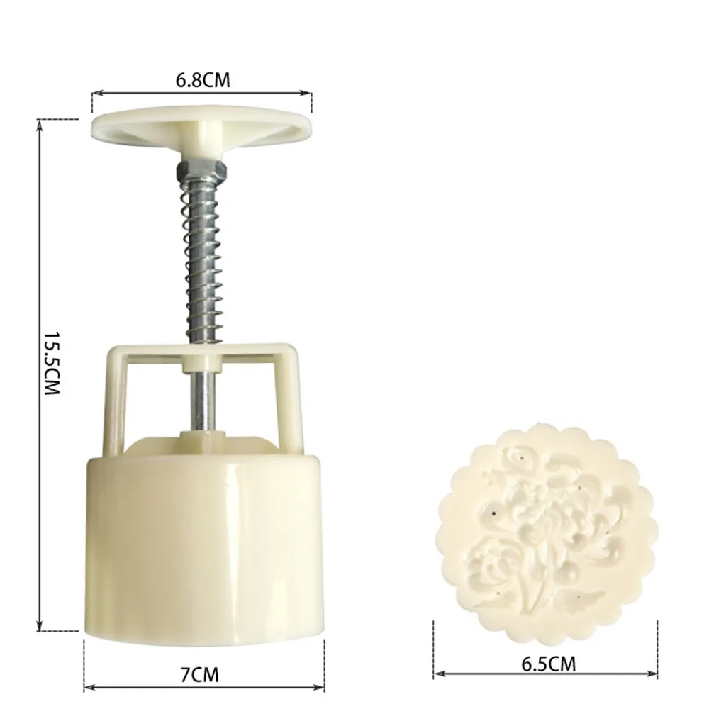 Модные кухонные аксессуары Форма для лунных пряников цветок середины осени фестиваль Ручной пресс луна торт пресс-форма набор