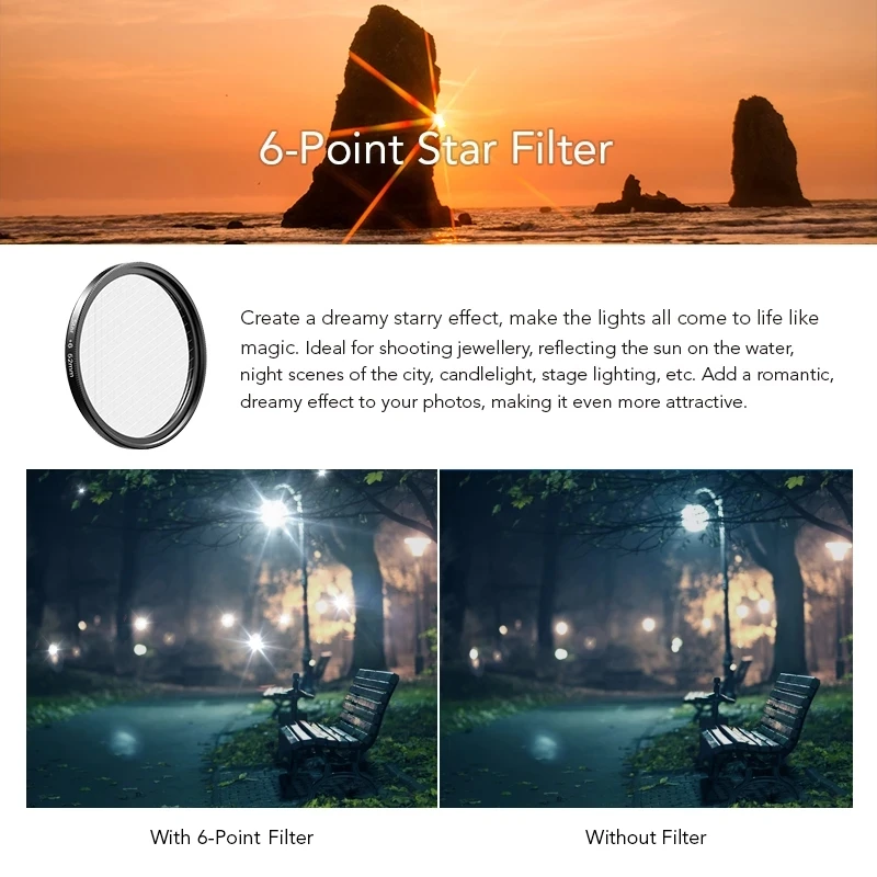 APEXEL 7in1 Gradient Filter Kit Red Yellow Color ND32 CPL Star Camera Lens Filter With 37mm clip for smartphones 37UV-G android camera lens Lenses