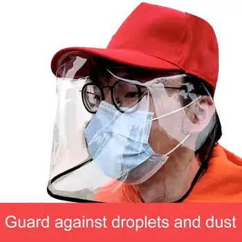 

Men Anti Droplet Dust Proof Protective Face Shield Cover Baseball Hat Peaked Cap Wind and dust resistance against viruses