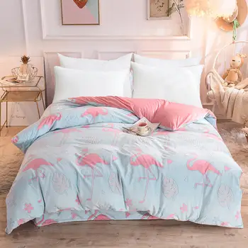 

Bonenjoy Flannel Duvet Cover Double/Queen/King Size fundas cama Cartoon Pattern Soft Skin-friendly Comforter Cover Bedclothes