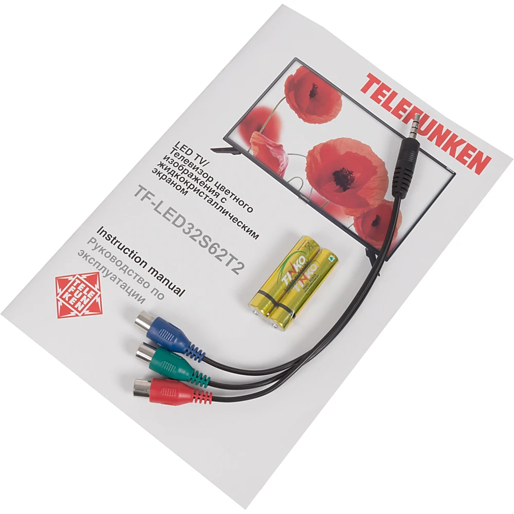 Телевизор LED Telefunken 31.5" TF-LED32S62T2 черный/HD READY/50Hz/DVB-T/DVB-T2/DVB-C/USB(RUS