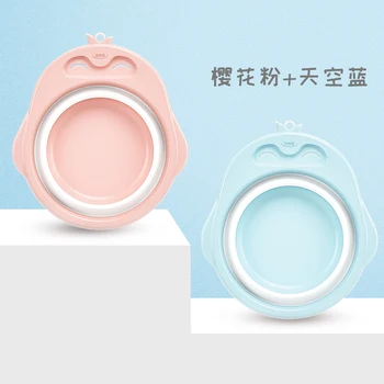 

Portable Penguin Shape Folding Bucket Camping Washbasin Folding Basin Silicone Washbasin Collapsible Fishing Car Wash Bucket