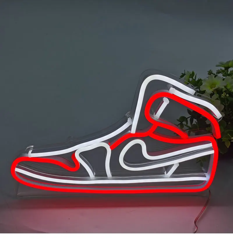 Birthday gift Home decoration  Custom Shoes Neon Light Led  Neon Light Sign Board Display For Store