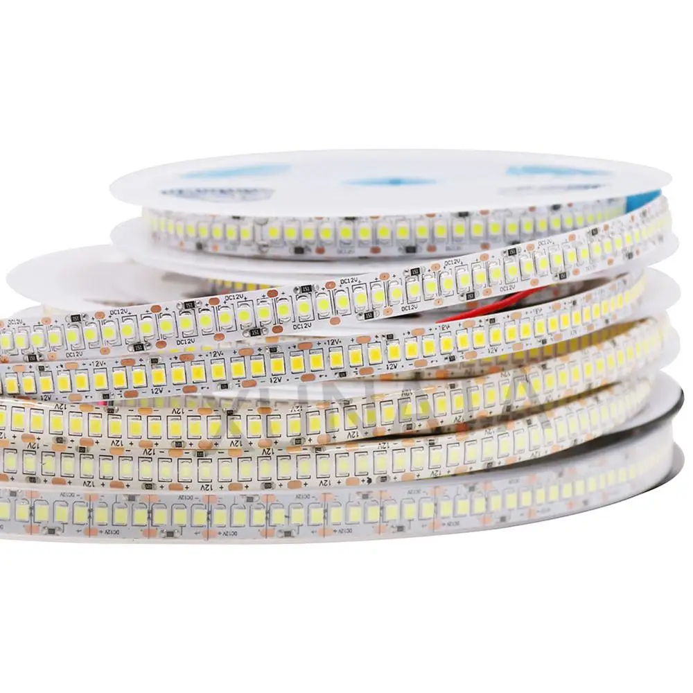 

DC12V 2835 Led Strip 60 120 240 360 480 Leds/m White/ Natural White/ Warm White Flexible LED Ribbon Tape Light Strip 5m/lot