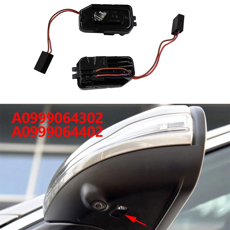 A0999064302 светодиодные боковое зеркало лужи лампы для MERCEDES BENZ W205 W213 W222 GLB GLC X253 2014 2020 с