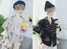 BJD – vêtements de poupée, petit costume, chemise florale à manches courtes, hauts pour 1/3 1/4 bjd SD MSD SD17 oncle POPO68 SSDF, taille de poupée