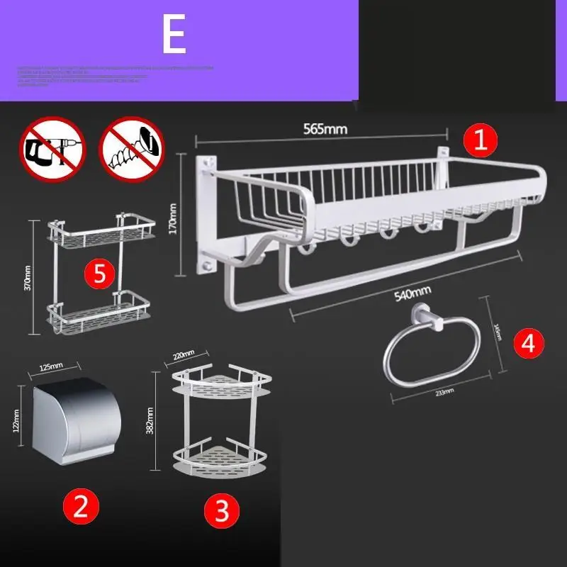 Держатель Estante порта шампунь Meuble аксессуары Badkamer плавающий Banheiro Аксессуары Salle De Bain полки Ванная комната настенная полка - Цвет: Number 16