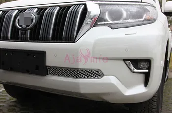 

For Toyota Land Cruiser Prado FJ150 2018 Below Front Grille Bumper Trims Chrome Car-Styling Prado Accessories
