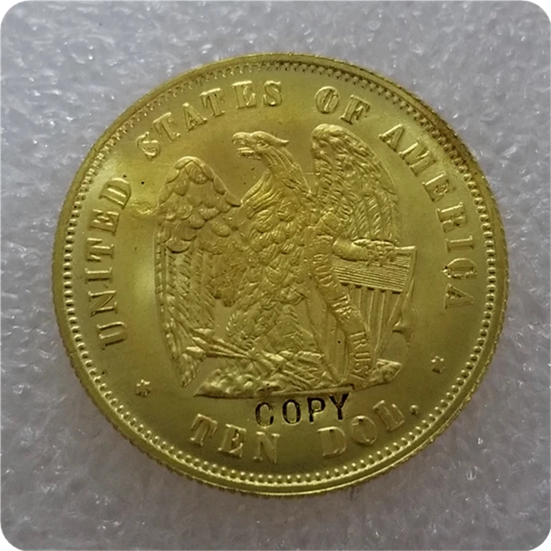 1872$10 Amazonian десять долларов золото копия монет