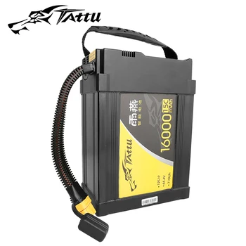 

TATTU 44.4V 16000mAh 25C 12S1P 6S1P Lithium Polymer Rechargeable Lipo Battery with AS150U-F Plug for DIY RC Drone UAV Model