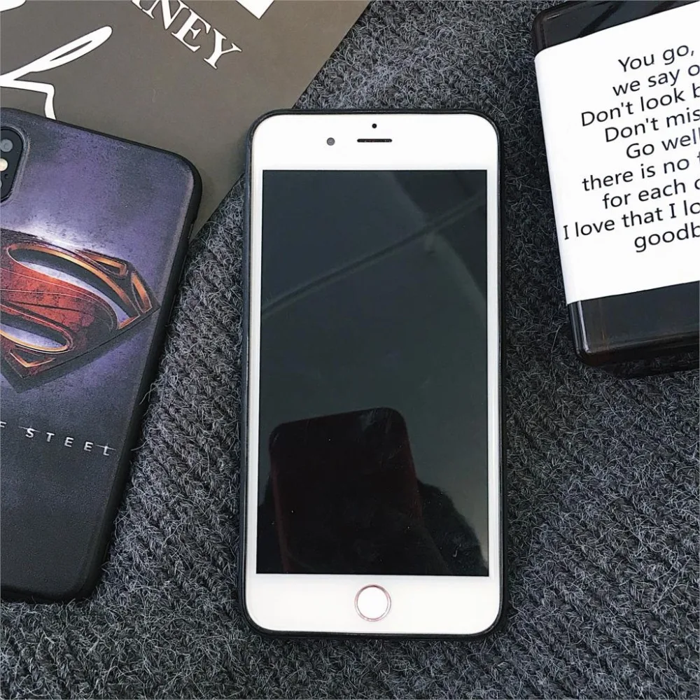 Мягкий ТПУ чехол для iPhone11 pro max XS MAX 7 8 6 6s Plus XR 10X Супермен Бэтмен Marvel чехол для телефона samsung S8 S9 Plus Note8 9
