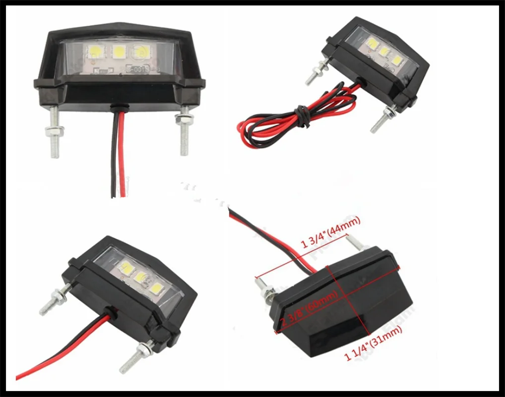 Motorcycle License Plate lamp Light Bulb lights motorbike for KTM Bajaj PulsaR 200 NS 1190 AdventuRe R 1050 RC8 Duke |