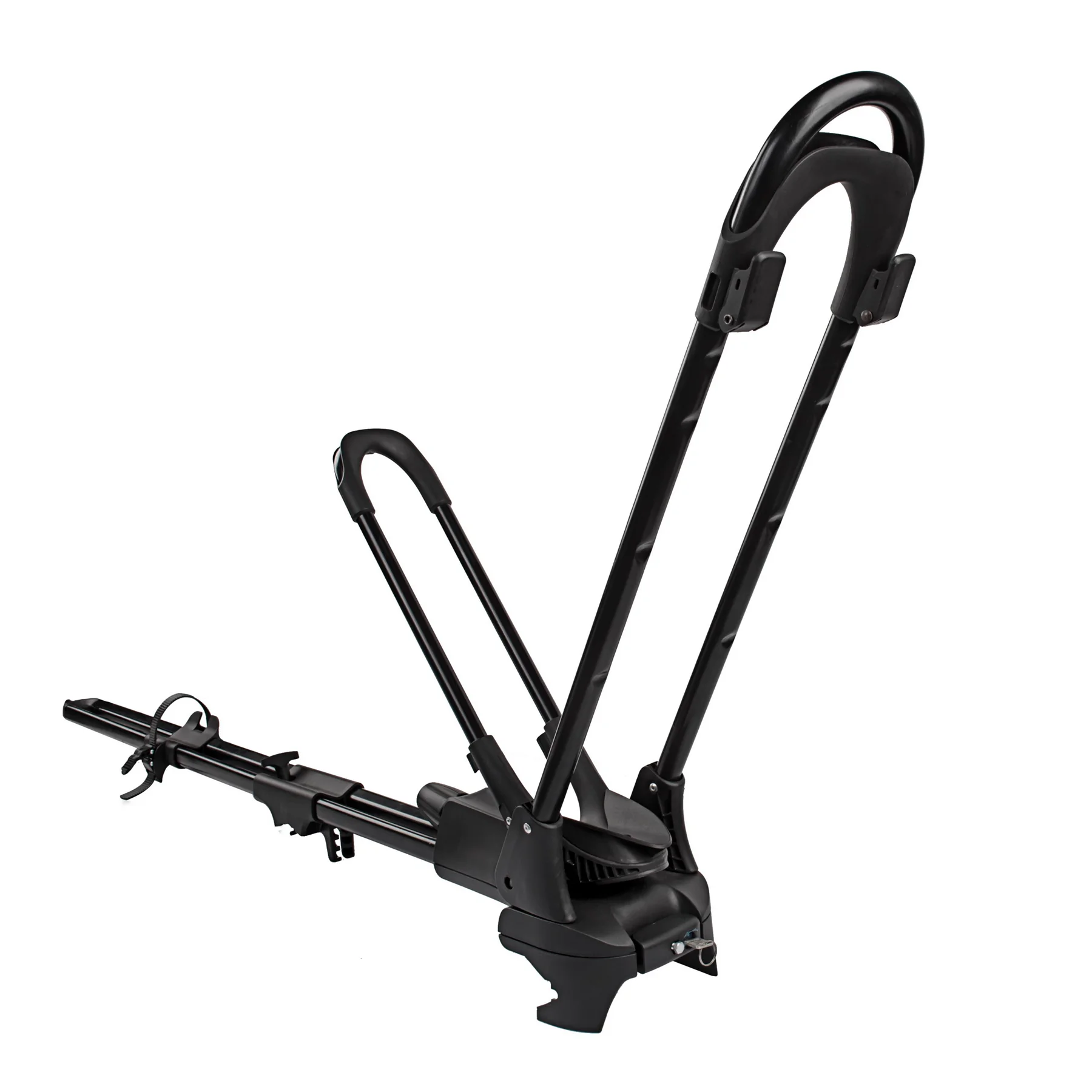 Universal Black Heavy Duty Iron Car Roof Top Wheelon Bicycle Mount Bike Rack Bracket Bracket