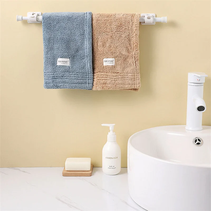 Multi Purpose Telescopic Curtain Rod Wardrobe Adjustable Bar Shower Spring Loaded Extendable Telescopic Poles Rail Hanging Rods
