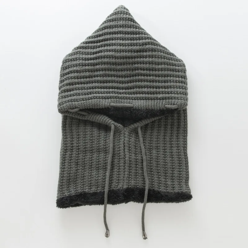 HC011-9Gray GREENYU, модная женская теплая зимняя шапка, шарф, Мягкая вязаная шапка, шарф, набор, Skullies Beanies, Зимняя женская шапка, унисекс, вязаные шапки - Цвет: HC011-9Gray