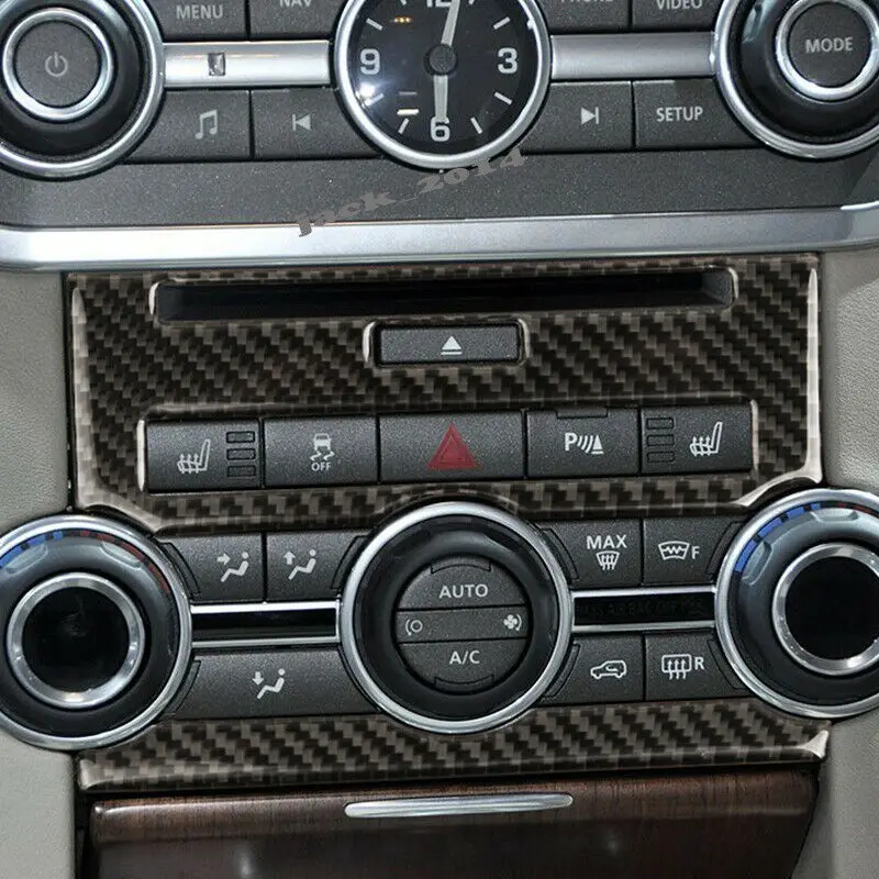 Углеродное волокно центр управления CD панель для Land Rover Range Rover Sport 2012-2013