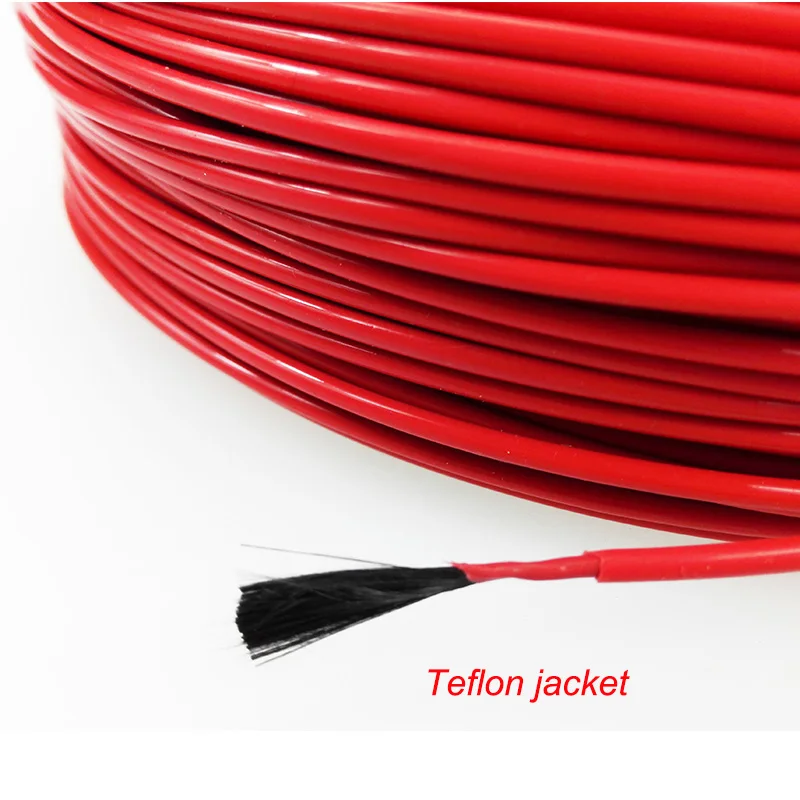 36K 48K Silicone Rubber Coated Warmer Far Infrared Carbon Fiber Heating Cable。