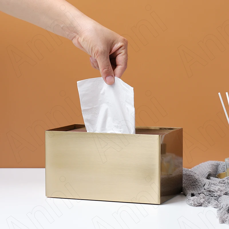 

Креативные латунные коробки для салфеток, японский винтажный держатель для салфеток из чистой меди с чехлом из ореха, органайзер для бумажных полотенец для дома и рабочего стола
