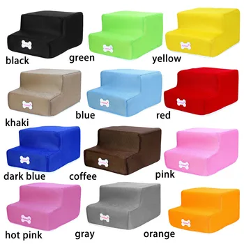 

New Breathable Mesh Foldable Pet Stairs Detachable Pet Bed Cat Dog Ramp 2 Steps Pet Dog Cat Supplies Breathable mesh Washable