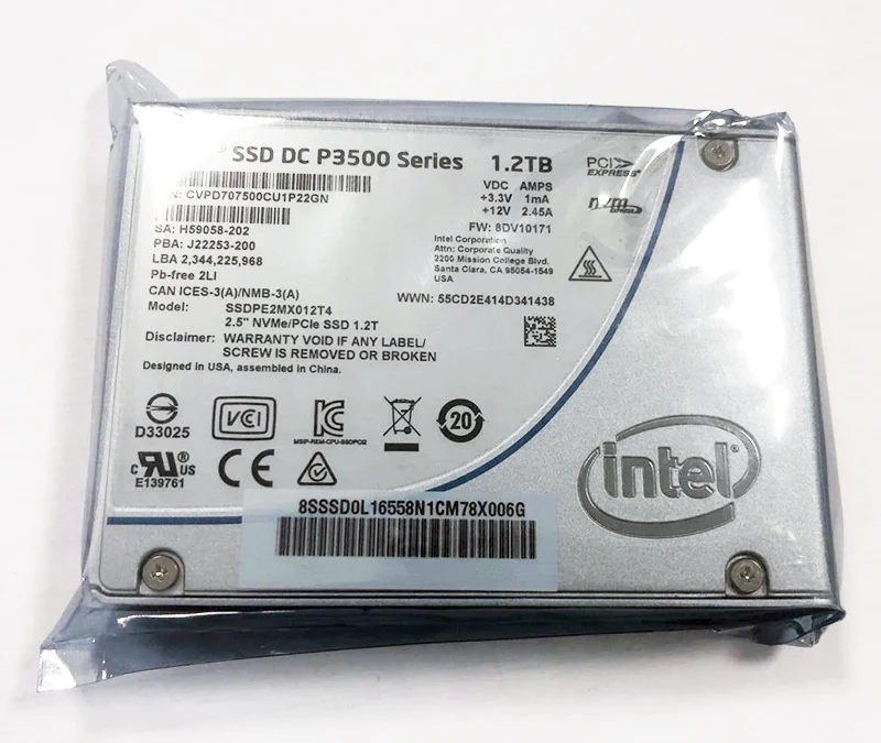 Intel 750 Series 400g 800g 1.2t MLC SSD NVMe SSD U