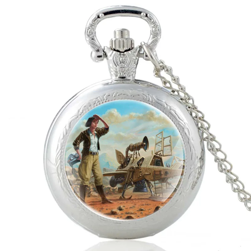 

Classic Steampunk Style Vintage Alloy Quartz Pocket Watch Glass Dome Men Women Pendant Necklace Hours Clock Best Gifts