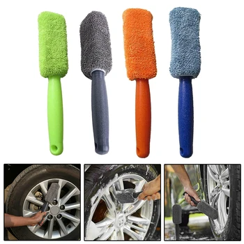 

Car Wheel Body Cleaning Brush Microfiber Wheel Tire Rim Brush Car Truck Motorcycle Washing Cleaning Tool