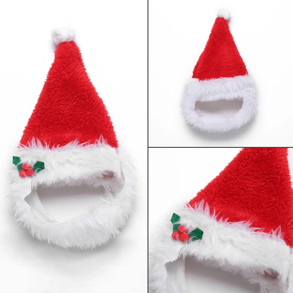 Christmas Pet Dog Costume Shawl Hat Dog Collar Cap Christmas Pet Dog Cat HAT