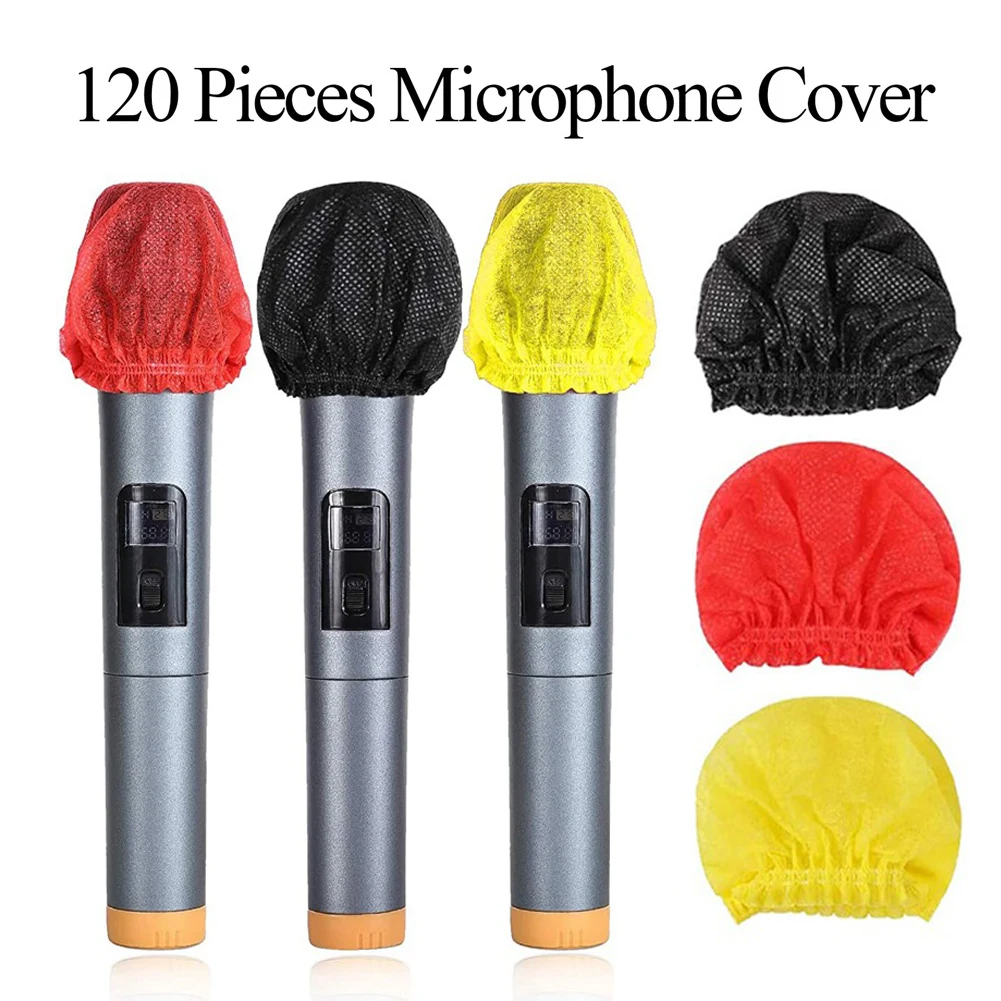 ALLOYSEED 120pcs/Set Microphone Sponge Cover Disposable Microfone Odor