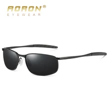 Солнцезащитные очки AORON мужские прямоугольной формы зеркальные