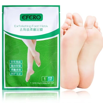 

5Pair EFERO Aloe Feet Masks Remove Feet Dead Skin Foot Mask for Legs Foot Cream Heels Feet Care Exfoliating Socks for Pedicure