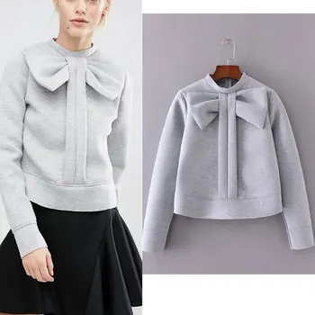 

2020 And The Wind Fall Fashion New Bow Collar Sleeve Head Space Cotton Casual