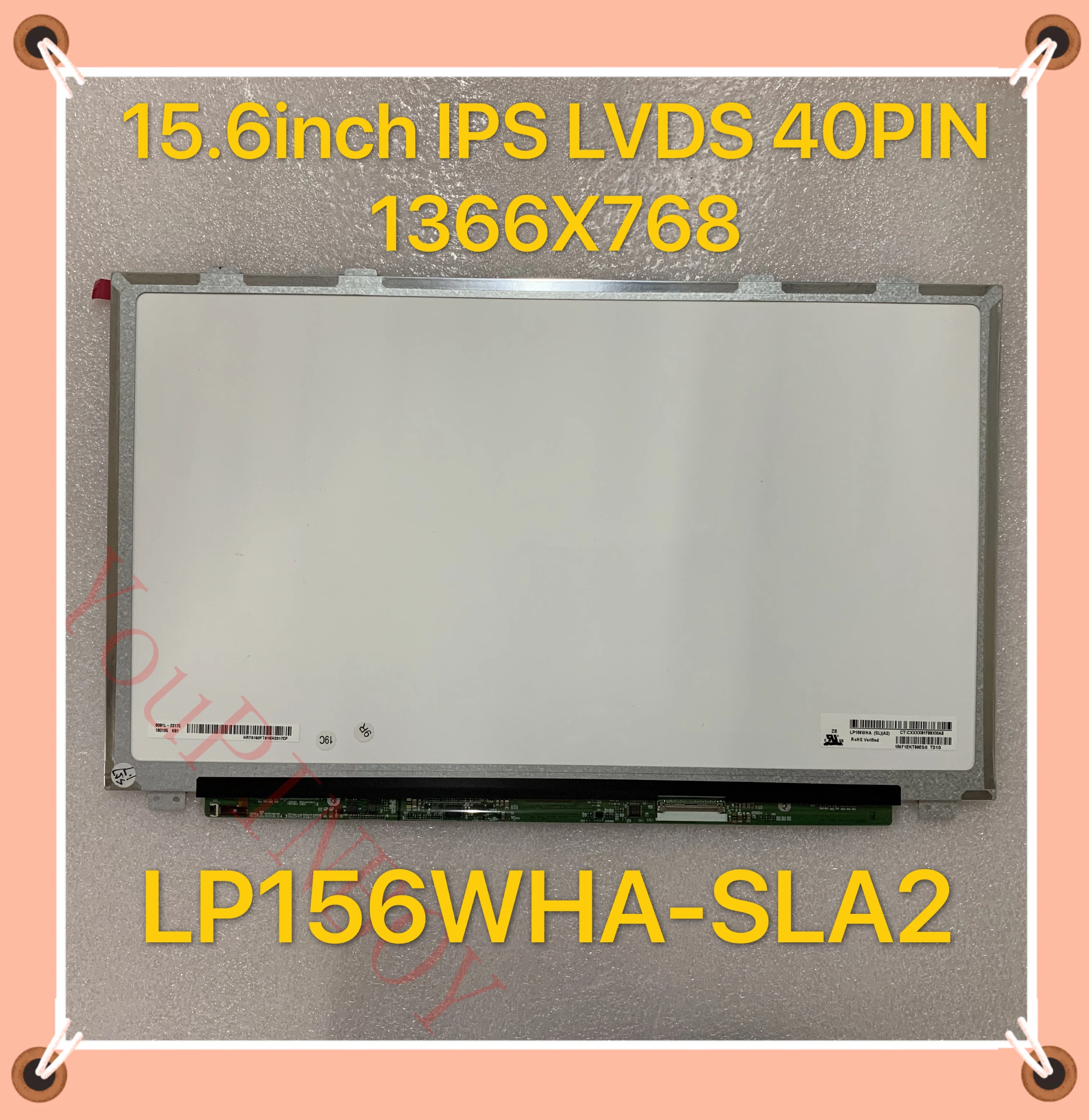 Оригинальный 15 6-дюймовый ЖК-дисплей светодиодный IPS экран LP156WHA SLA2 SL A2 40PIN 1366*768 |