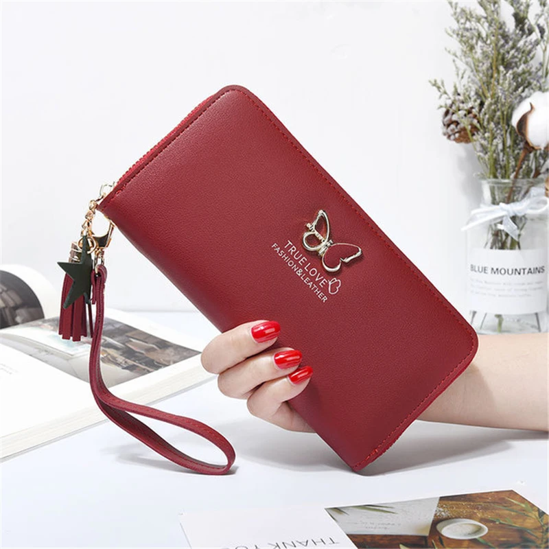 Vintage Women Genuine Leather Wallets  Butterfly Leather Women Wallet -  2023 New - Aliexpress