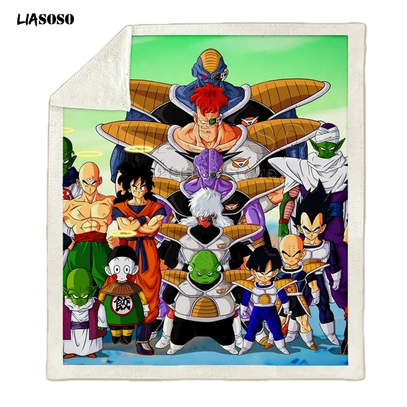 Dragon ball Гоку диван в стиле аниме путешествия молодежное постельное белье Узорчатое набивное одеяло покрывало для мальчика девочки путешествия одеяло квилт для софы
