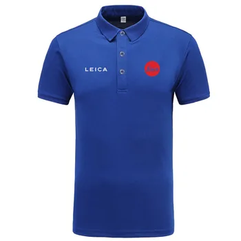 

Leica logo Polo Shirt Men Brand Clothes Solid Color Polos Shirts Casual Cotton Short Sleeve Polos