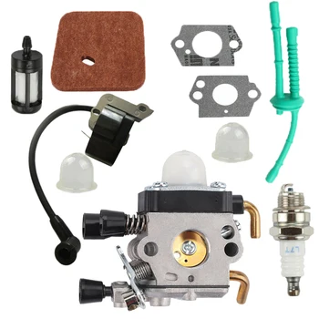 

Carburetor Air Filter Fuel Hose Check Valve Kit Fit For Stihl FS55 FS38 FS55R KM55 FS45 FS46