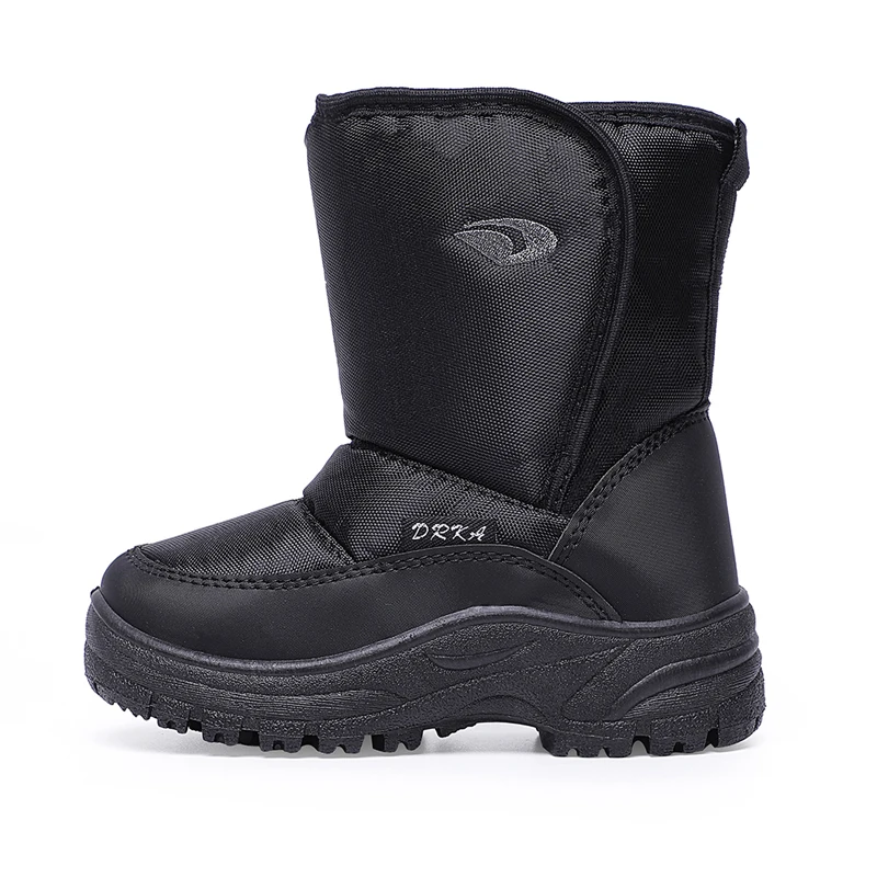 Зимние сапоги для детей; черные непромокаемые резиновые сапоги; Size24-46; семейная обувь; короткие ботинки на платформе; повседневная обувь; Botas