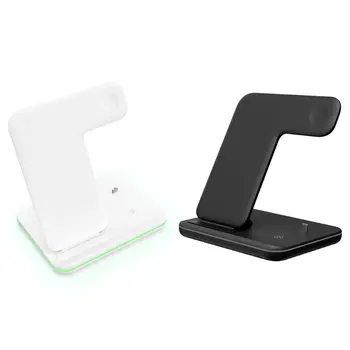 

3in1 QI Wireless Charger Dock for AppleWatch-Airpods-iPhone Charging Station B85B