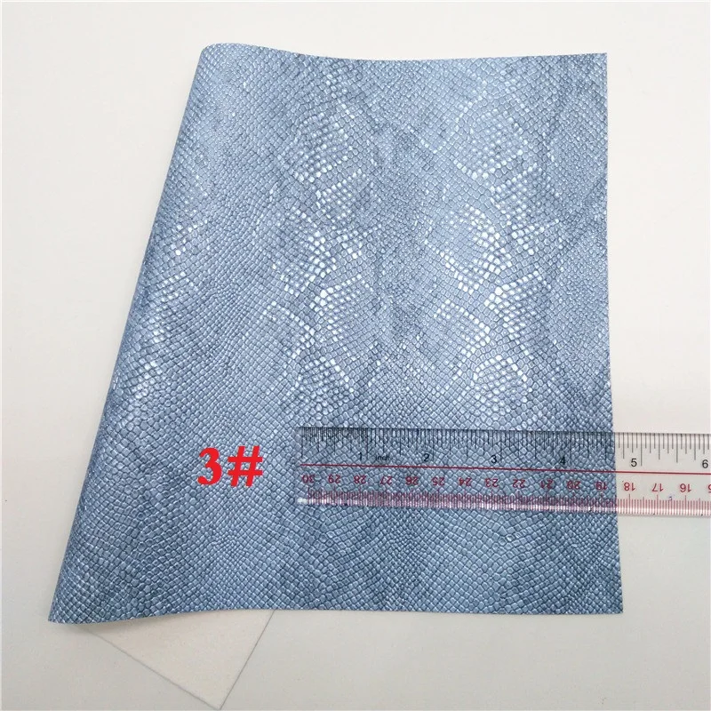 Glitterwishcome 21X29 см A4 размер винил для бантов металлическая змеиная кожа, синтетическая кожа, искусственная кожа листы для бантов, GM591A - Цвет: 3