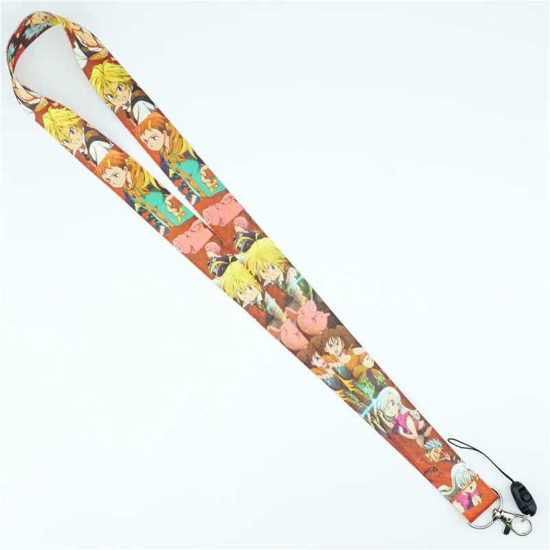 Аниме The Seven Deadly Sins Lanyard шейный ремень мобильный телефон очаровательные лямки