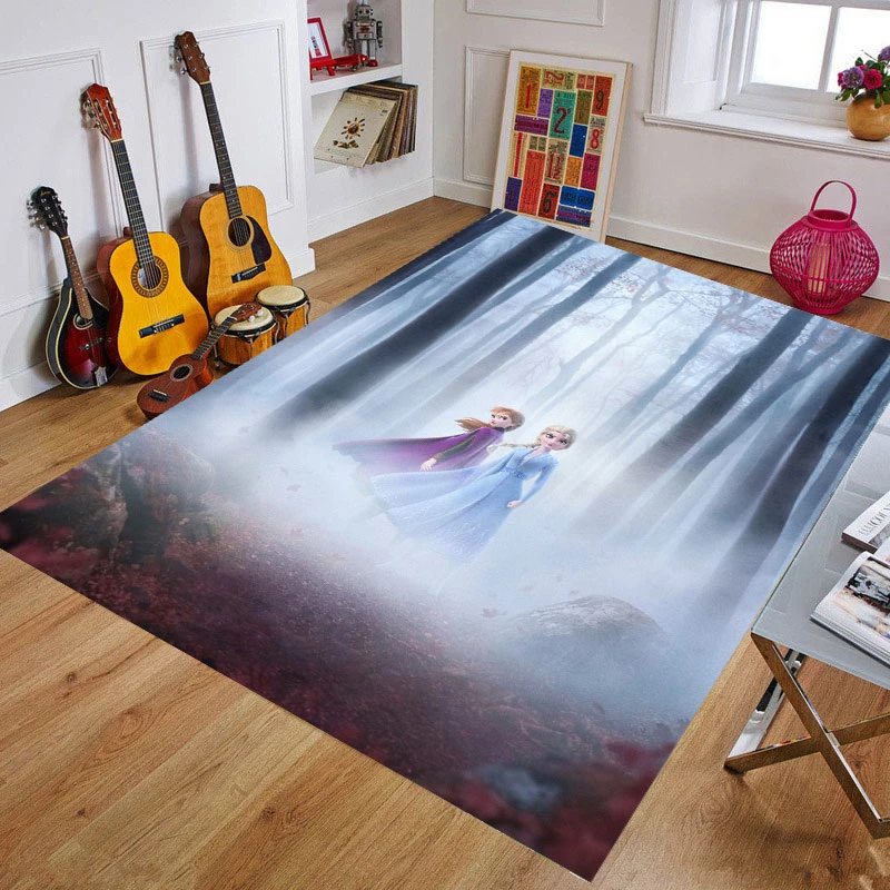 

Frozen Playmat Baby DoorMat Kids Rug Game Mat Carpet Bedroom Kitchen Carpet Indoor Bathroom Mat Children Crawling Mat Gift